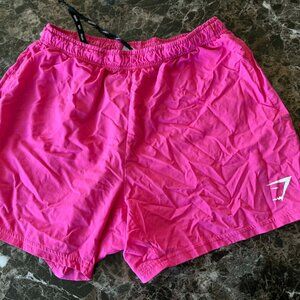 Hot-Pink Gymshark SHORTS Workout Ready Gym Approved WOMENS SIZE M W154